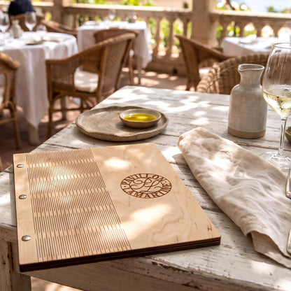 M-FLIP (A5) | 150X210MM | 5.50" X 8.50" | WOODEN MENU