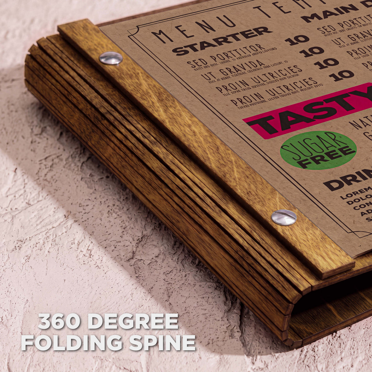 Menoo ONE Sample - Wooden Menu