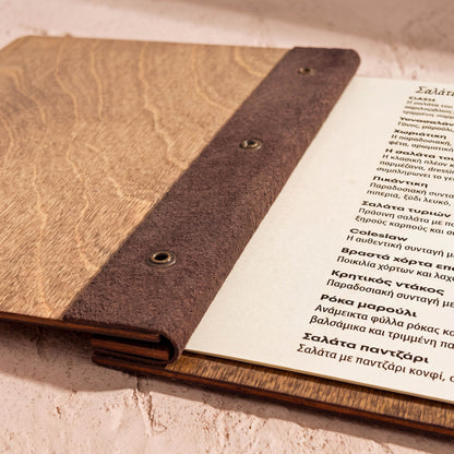 MENOO SAMPLES | WOODEN MENU SAMPLES