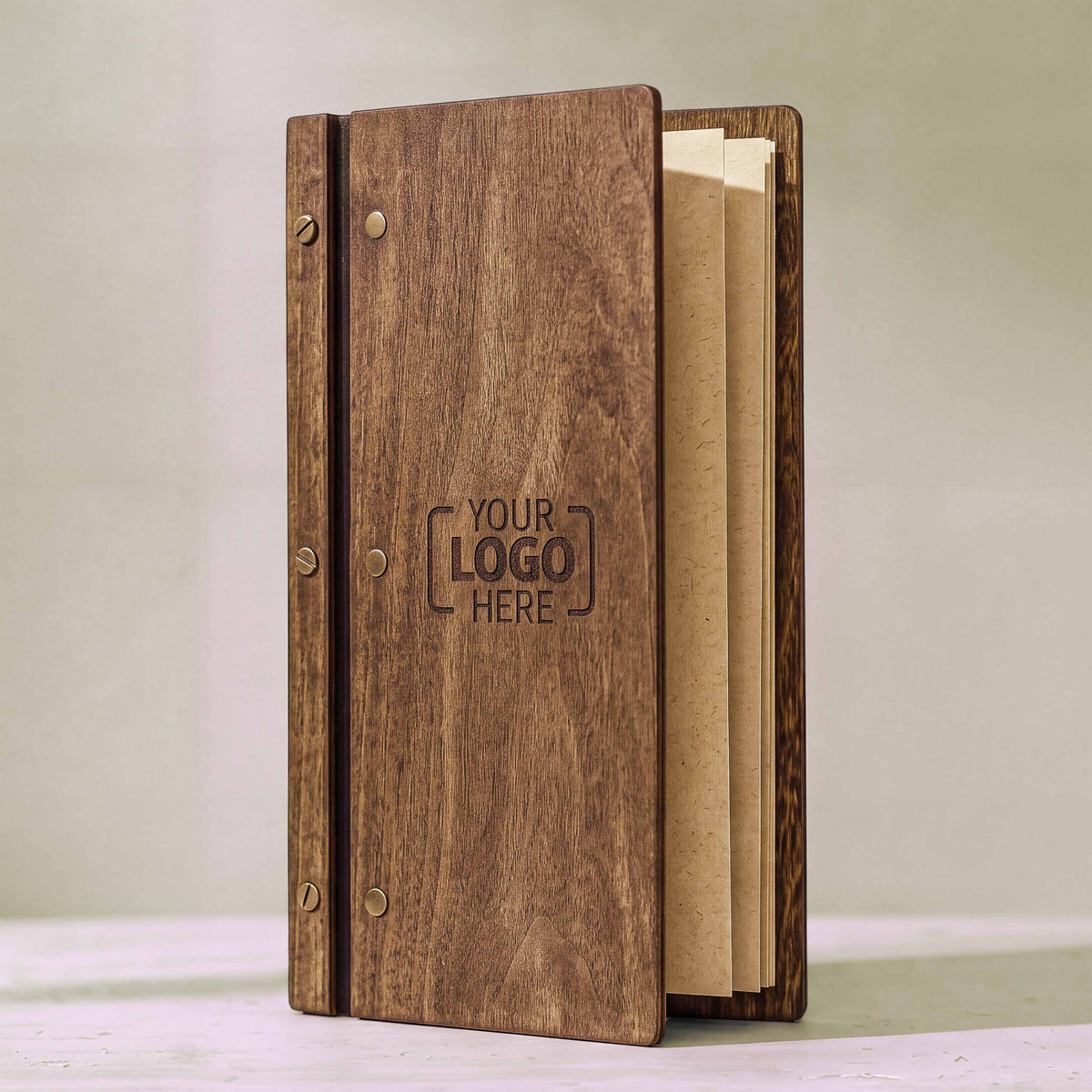 M-BOOK | 150X300MM | 6" X 12" | WOODEN MENU
