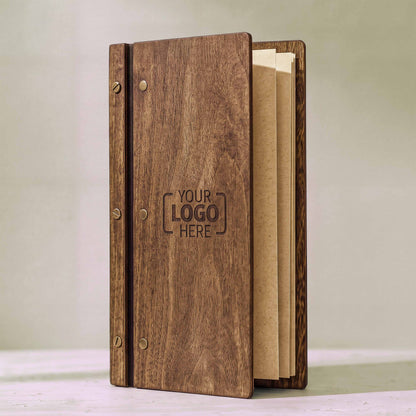 M-BOOK | 150X300MM | 6" X 12" | WOODEN MENU