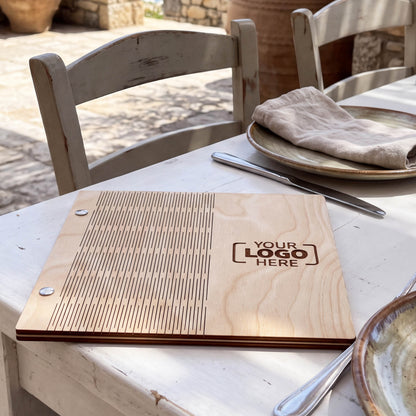 M-FLIP | 200X200MM | 8" X 8" | WOODEN MENU