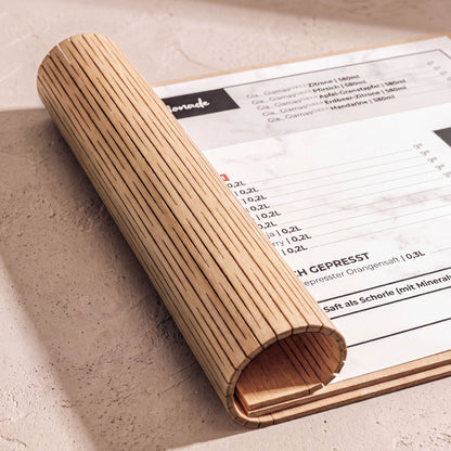 M-FLIP (A5) | 150X210MM | 5.50" X 8.50" | WOODEN MENU
